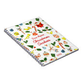 Gepersonaliseerde Kerstkoekje of Recept Notitieboe Notitieboek (Rechterzijde)