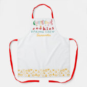 Gepersonaliseerde Kerstkoekjes Bakken Crew Schort (Voorkant)