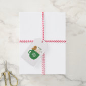 Gepersonaliseerde Kerstkoffie Schattige Xmas Naam  Cadeaulabel (Met Touw)
