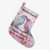 Gepersonaliseerde kerstkous voor familie en co grote kerstsok (Voorkant (Hangend))