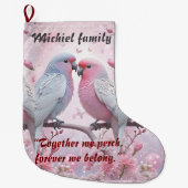 Gepersonaliseerde kerstkous voor familie en co grote kerstsok (Voorkant)