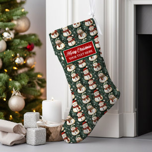 Gepersonaliseerde kerstkous  Waterverf Grote Kerstsok