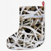 Gepersonaliseerde kerstkousen - Elk Antlers Grote Kerstsok (Achterkant)