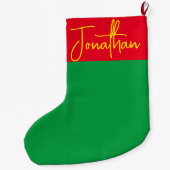 Gepersonaliseerde kerstkousen, te koop op maat grote kerstsok (Achterkant)