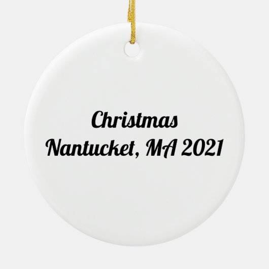 Gepersonaliseerde kerstkrab/"Sandy Claws" Keramisch Ornament (Achterkant)