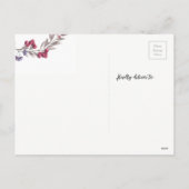 Gepersonaliseerde Kerstkrans fotokaart briefkaart (Achterkant)