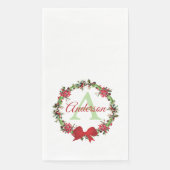 Gepersonaliseerde kerstkreet servet (Voorkant)