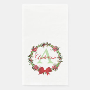 Gepersonaliseerde kerstkreet servet