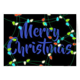 Gepersonaliseerde kerstlampjes Merry Kerstmis