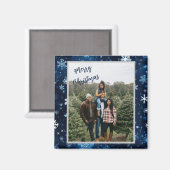 Gepersonaliseerde kerstmagneet met foto magneet (Voorkant / Achterkant)