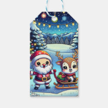 Gepersonaliseerde kerstman en rendierkerst