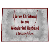 Gepersonaliseerde kerstman groot cadeauzakje (Voorkant)