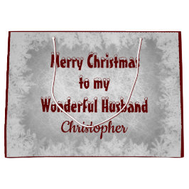 Gepersonaliseerde kerstman groot cadeauzakje