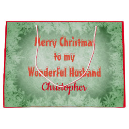 Gepersonaliseerde kerstman groot cadeauzakje