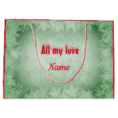 Gepersonaliseerde kerstman groot cadeauzakje (Achterkant)