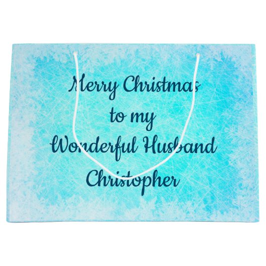 Gepersonaliseerde kerstman groot cadeauzakje (Voorkant)