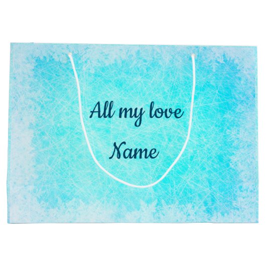 Gepersonaliseerde kerstman groot cadeauzakje (Achterkant)