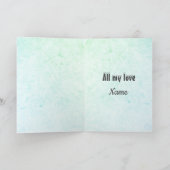 Gepersonaliseerde kerstman kaart (Binnen)