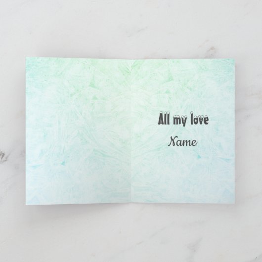 Gepersonaliseerde kerstman kaart (Binnen)