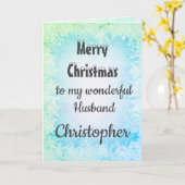 Gepersonaliseerde kerstman kaart (Gele Bloem)