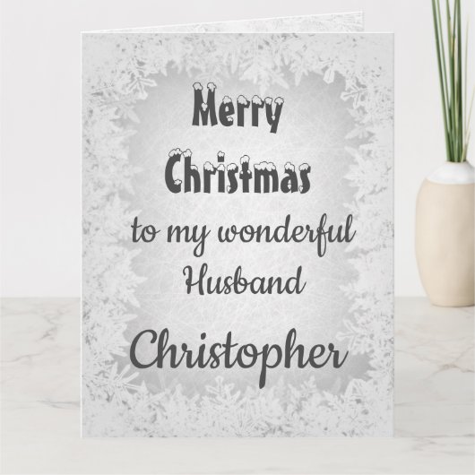 Gepersonaliseerde kerstman kaart (Voorkant)