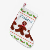 Gepersonaliseerde kerstman kleine kerstsok (Voorkant (Hangend))