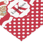 Gepersonaliseerde kerstman met ontbijt korte tafelloper (Hoek)