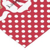 Gepersonaliseerde kerstman met ontbijtkoek lange tafelloper (Hoek)