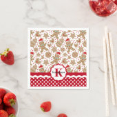 Gepersonaliseerde kerstman met ontbijtkoek servet (Insitu)