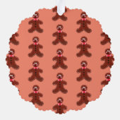 Gepersonaliseerde kerstman ornament kaart (Achterkant)