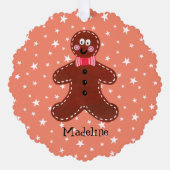 Gepersonaliseerde kerstman ornament kaart (Voorkant)