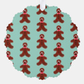 Gepersonaliseerde kerstman ornament kaart (Achterkant)