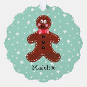 Gepersonaliseerde kerstman ornament kaart (Voorkant)