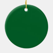 Gepersonaliseerde Kerstman & Rendier Knuffel Kerst Keramisch Ornament (Achterkant)