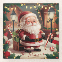 Gepersonaliseerde  Kerstman Retro Kerstmis