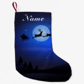 Gepersonaliseerde Kerstman Stocking Custom Name Kleine Kerstsok (Voorkant)
