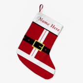 Gepersonaliseerde Kerstman Stocking Custom Name Kleine Kerstsok (Voorkant (Hangend))