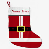 Gepersonaliseerde Kerstman Stocking Custom Name Kleine Kerstsok (Voorkant)