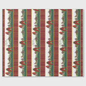 Gepersonaliseerde kerstmandinaal-pijnkloon voor fa cadeaupapier (Vlak)