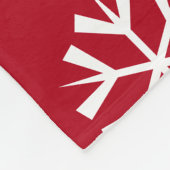 Gepersonaliseerde kerstmis 2020 Red Gingerbrood Ma Fleece Deken (Hoek)