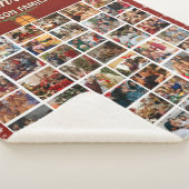 Gepersonaliseerde Kerstmis 44 Fotocollage Sherpa Deken (3/4)