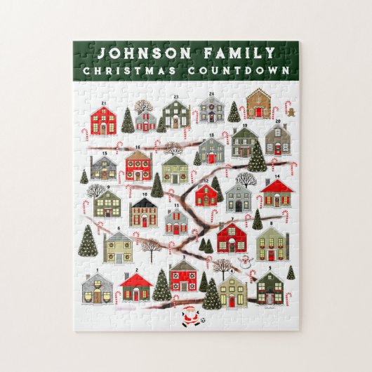 Gepersonaliseerde Kerstmis Aftel Legpuzzel (Verticaal)