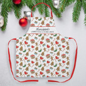 Gepersonaliseerde Kerstmis Cookie Baking Crew Cust Schort