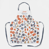 Gepersonaliseerde Kerstmis Cookie Baking Crew Cust Schort (Voorkant)