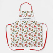 Gepersonaliseerde Kerstmis Cookie Baking Crew Cust Schort (Voorkant)