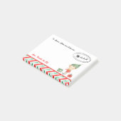 Gepersonaliseerde Kerstmis Elf Mail Post-it® Notes (Schuin)