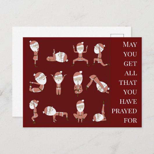 Gepersonaliseerde Kerstmis Feestdagenkaart (Voorkant / Achterkant)