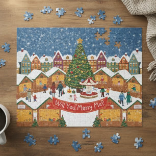 Gepersonaliseerde Kerstmis Geheim Bericht/Huwelijk Legpuzzel