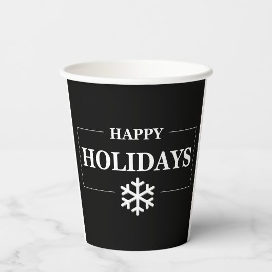 Gepersonaliseerde Kerstmis Gelukkige Vakantie Aang Papieren Bekers (Achterkant)