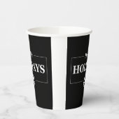 Gepersonaliseerde Kerstmis Gelukkige Vakantie Aang Papieren Bekers (Links)